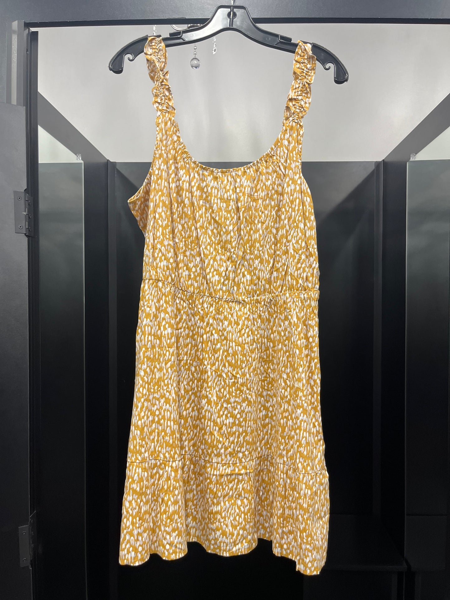 Dress Casual Midi By Banana Republic In Mustard, Size: L