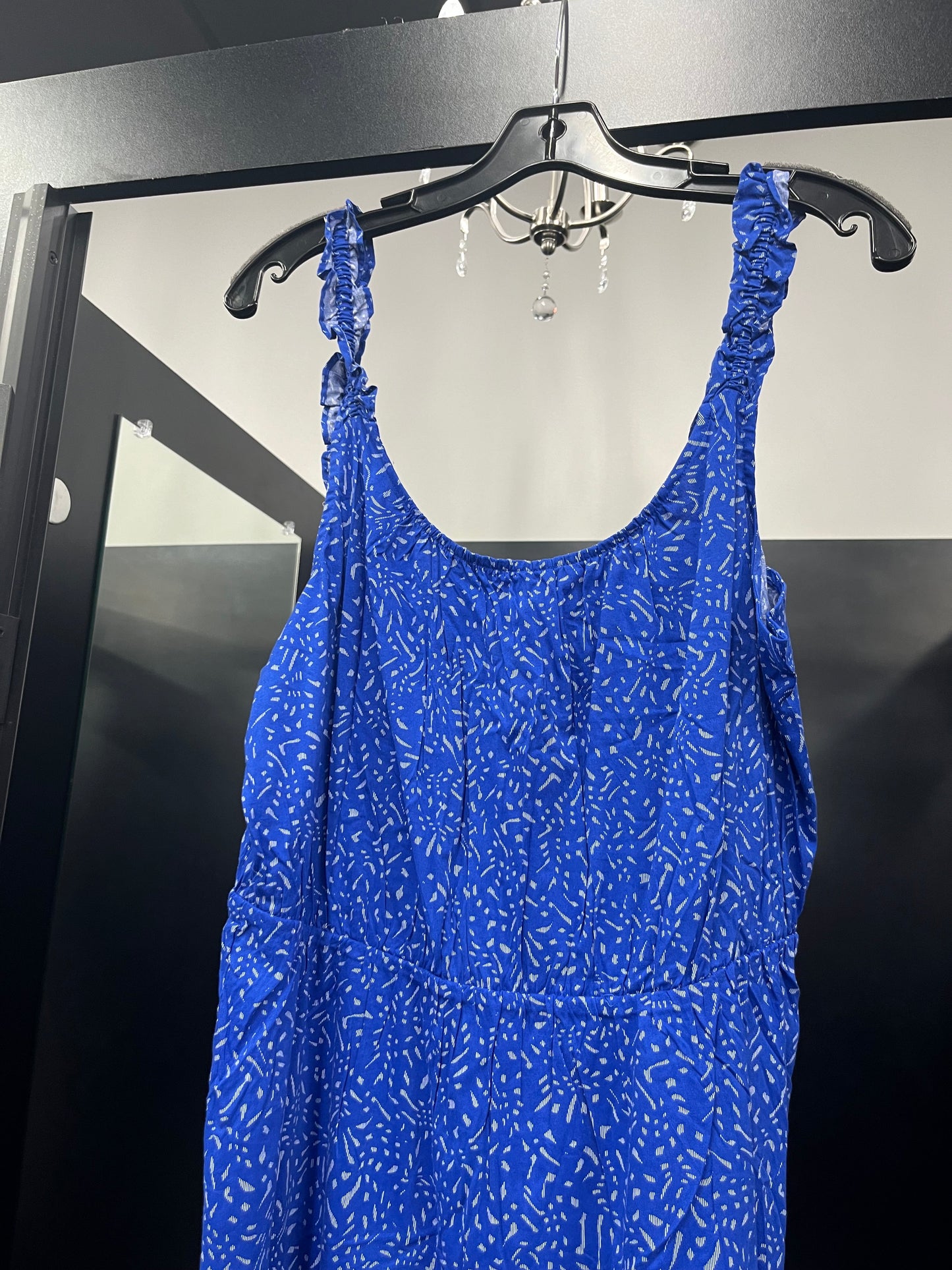 Blue Dress Casual Midi Banana Republic, Size L