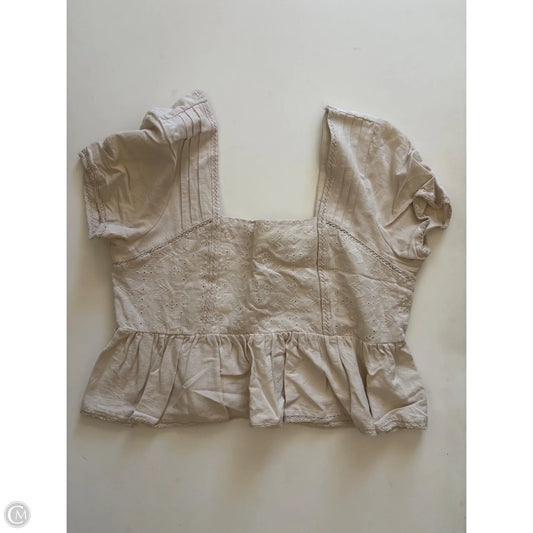 Top Short Sleeve By midnight sky In Tan, Size: L