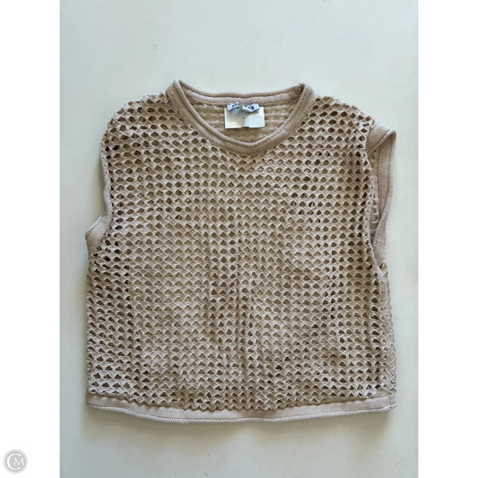 Sweater Short Sleeve By Steve Madden In Cream, Size: M