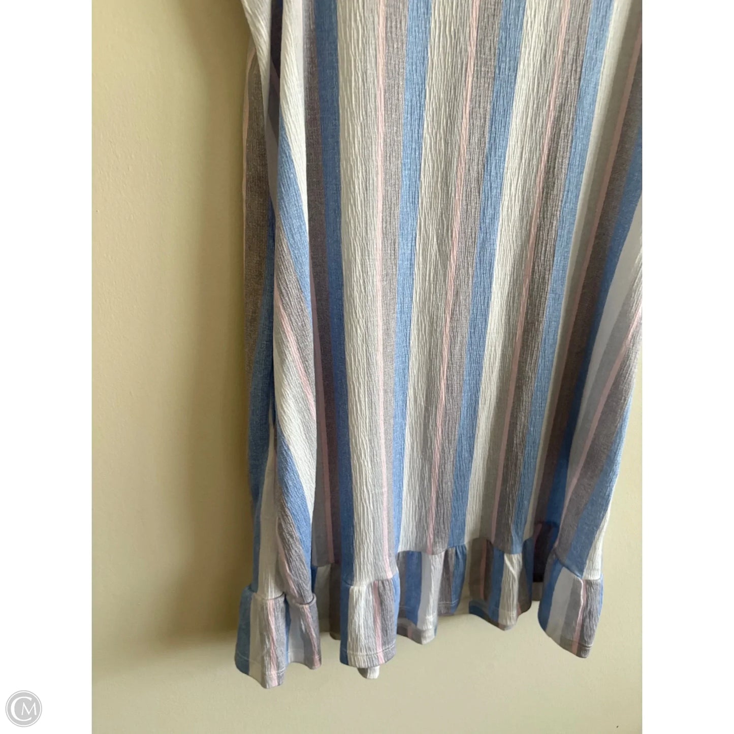 Dress Casual Short By Laura Ashley In Striped Pattern, Size: Xl