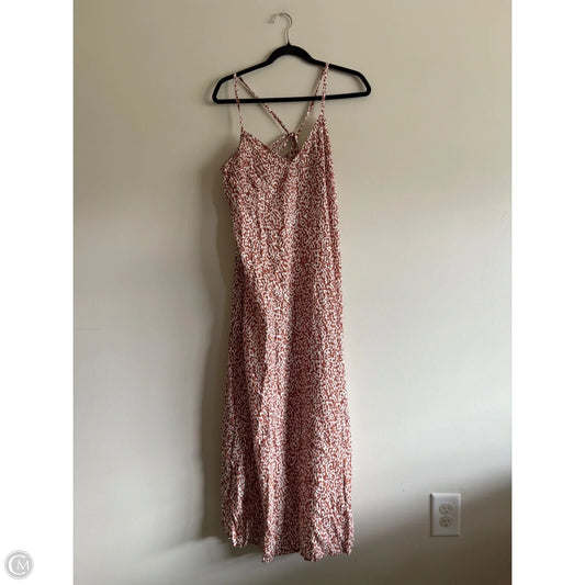 Dress Casual Maxi By Old Navy In Tan & White, Size: M