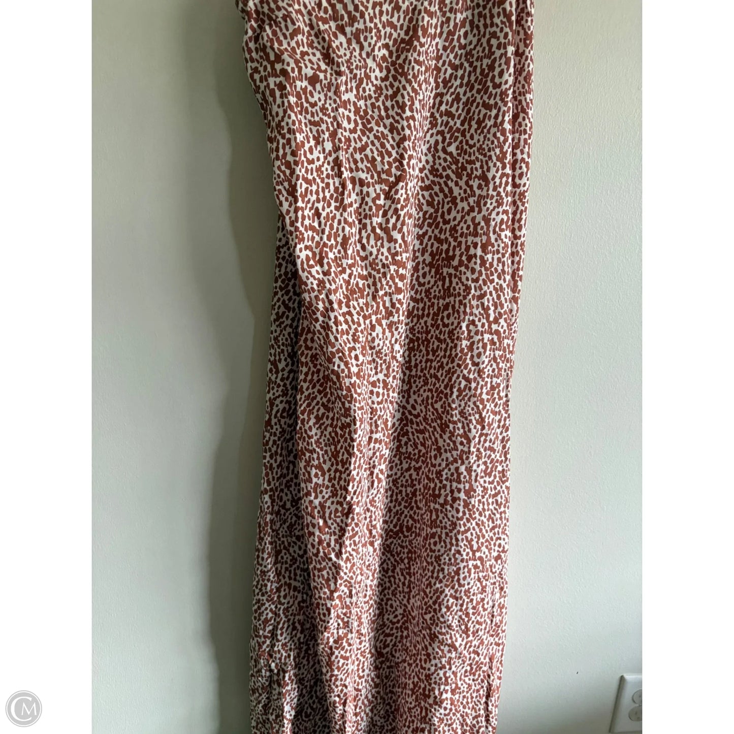 Dress Casual Maxi By Old Navy In Tan & White, Size: M