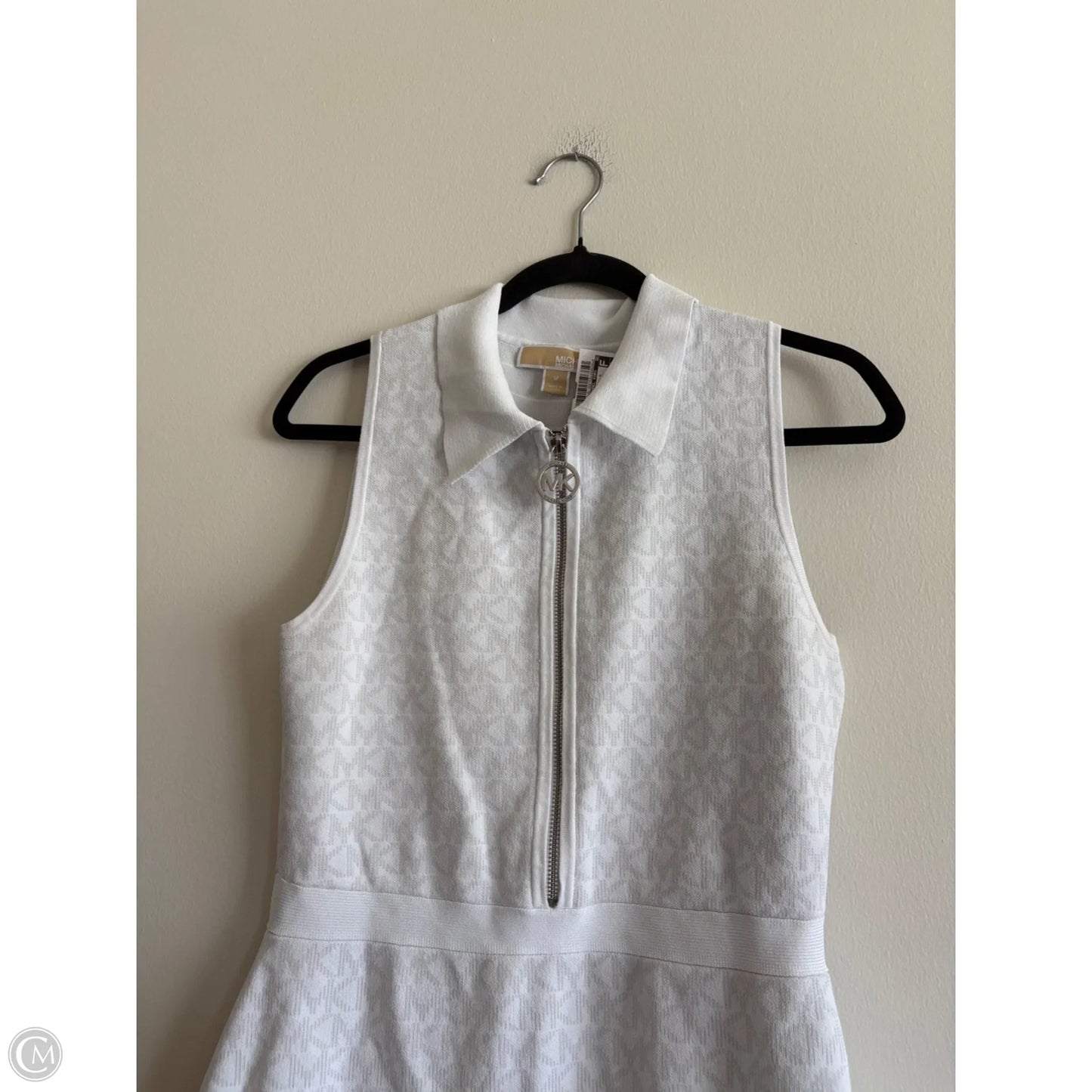 Dress Casual Short By Michael By Michael Kors In Grey & White, Size: M