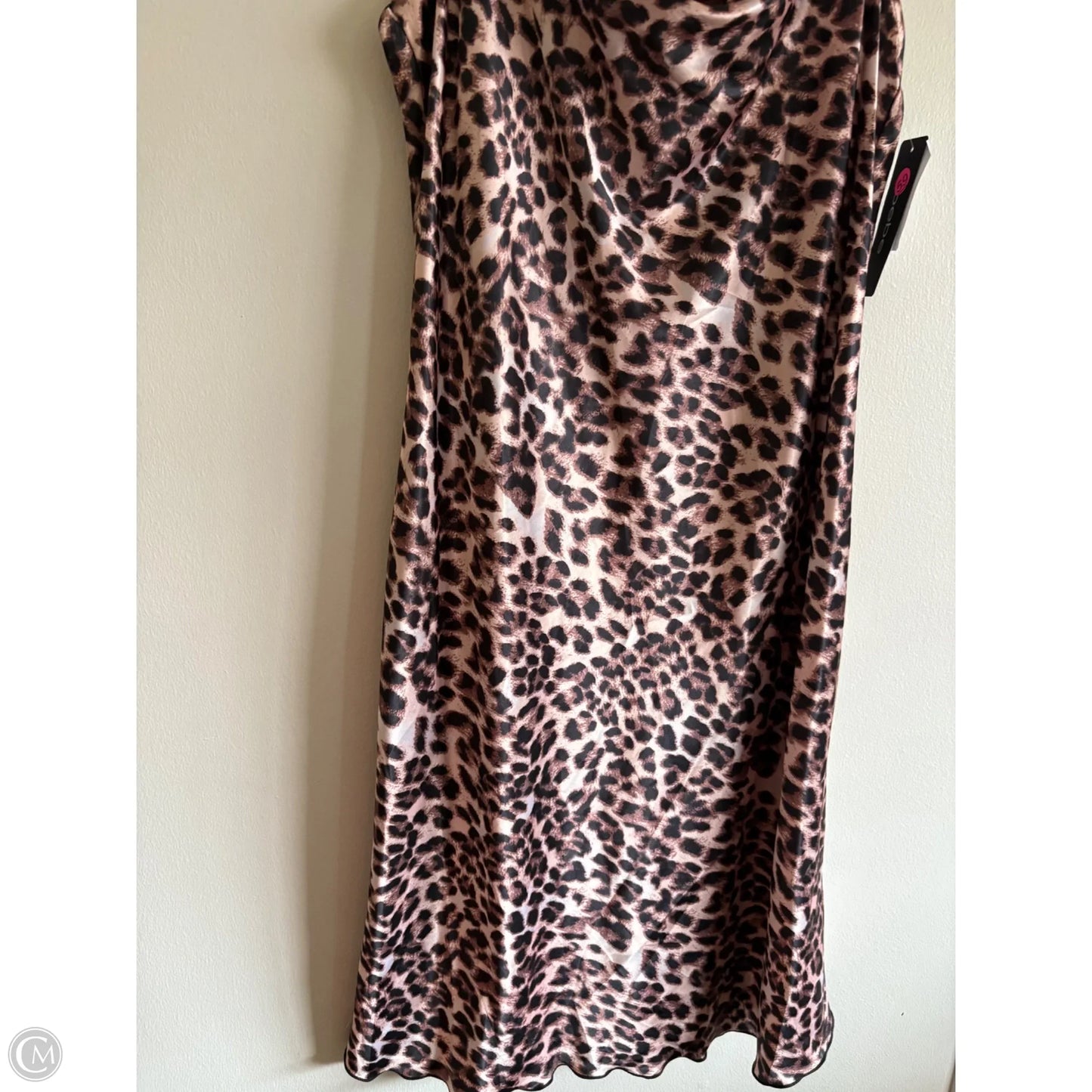Dress Party Long By Bebe In Animal Print, Size: Xl