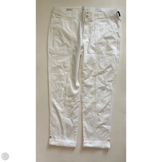 Jeans Cropped By White House Black Market In White, Size: 12