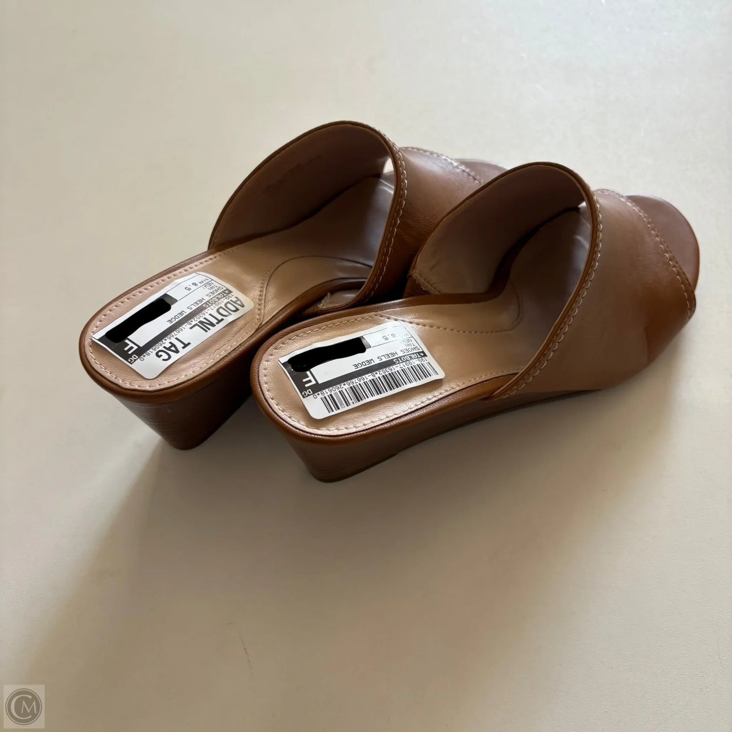Shoes Heels Wedge By Talbots In Tan, Size: 8.5