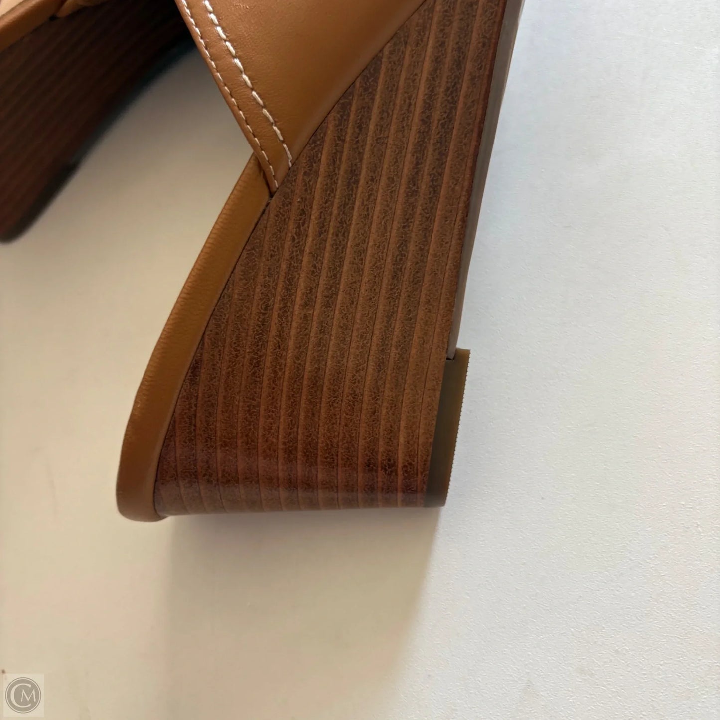 Shoes Heels Wedge By Talbots In Tan, Size: 8.5