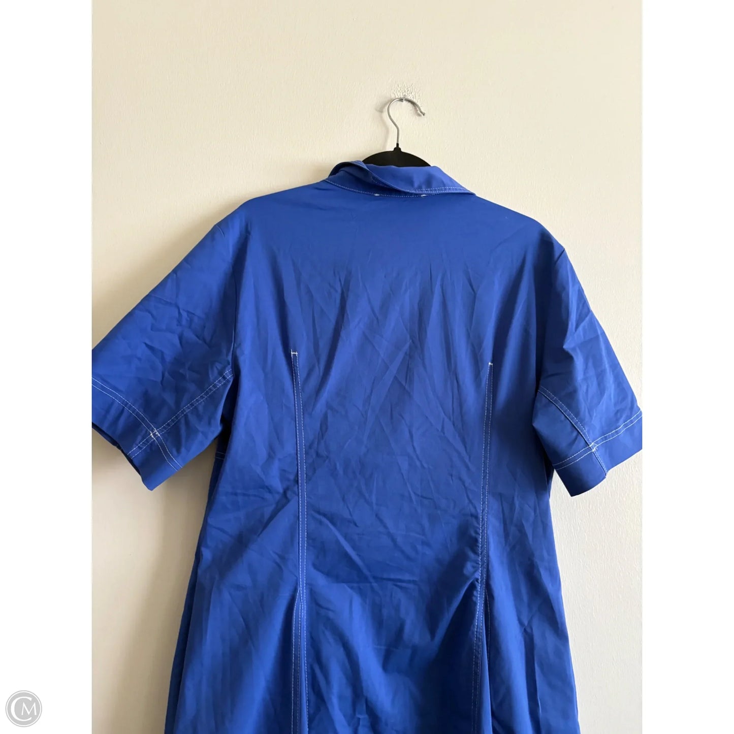 Dress Casual Midi By Anthropologie In Blue, Size: Xl