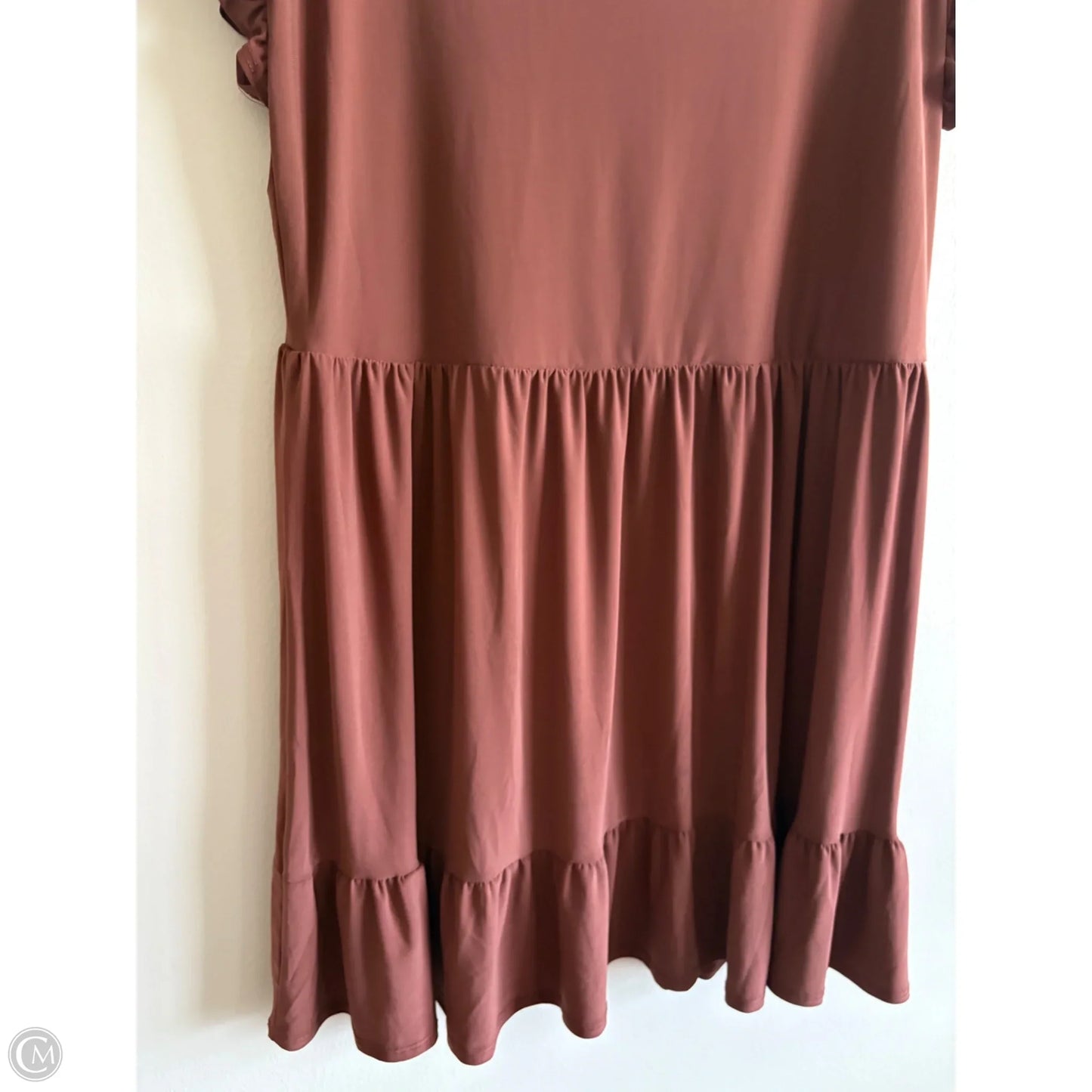 Dress Casual Midi By Express In Brown, Size: Xl