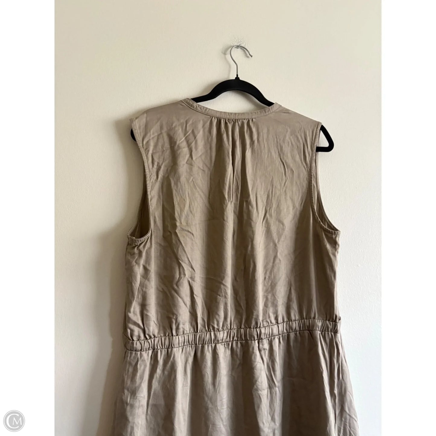 Dress Casual Maxi By Lands End In Taupe, Size: Xl