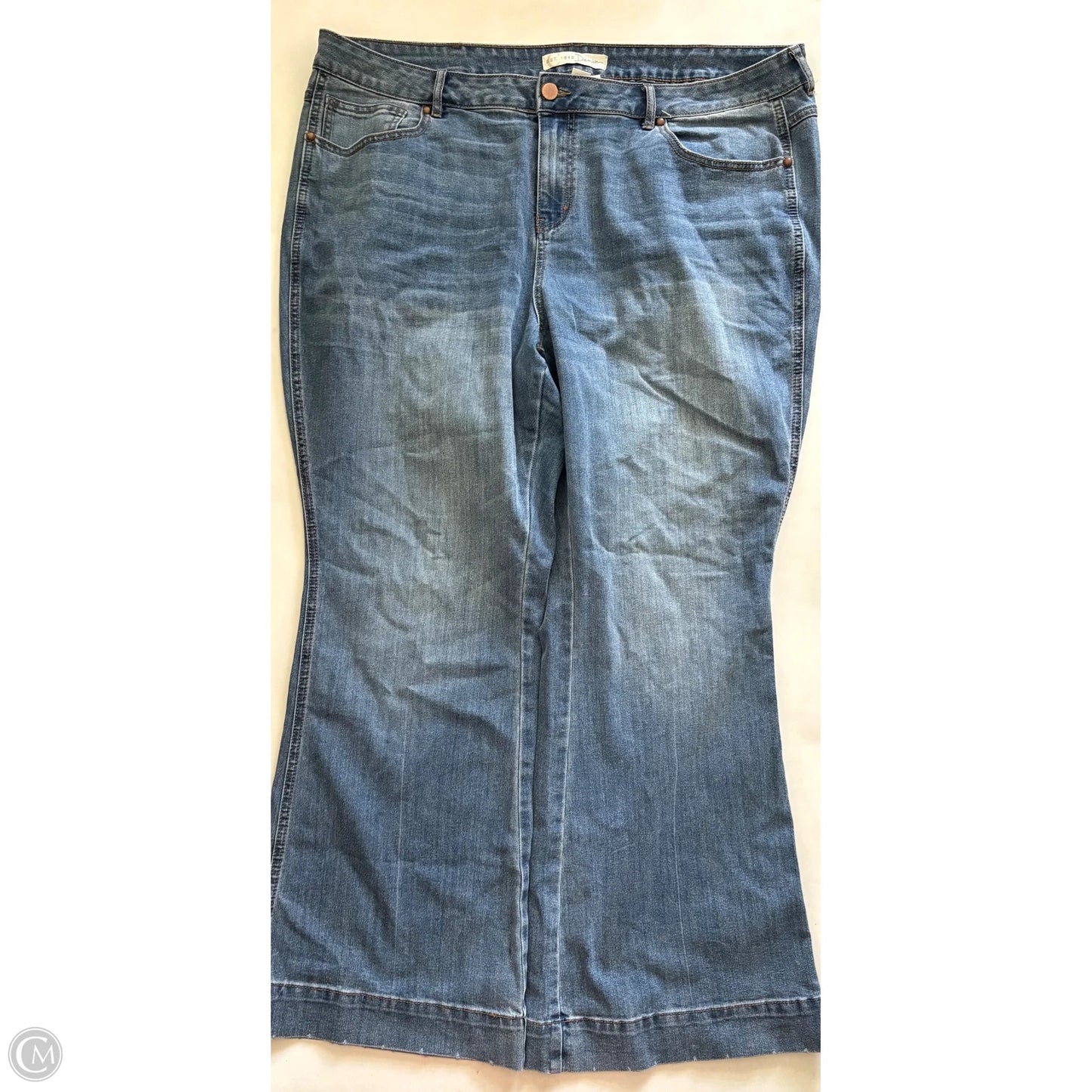 Jeans Wide Leg By Cato In Blue, Size: 20