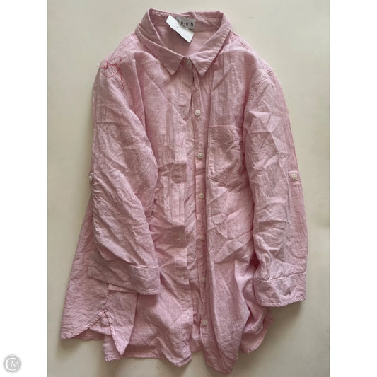 Top Long Sleeve By Dash In Pink, Size: M