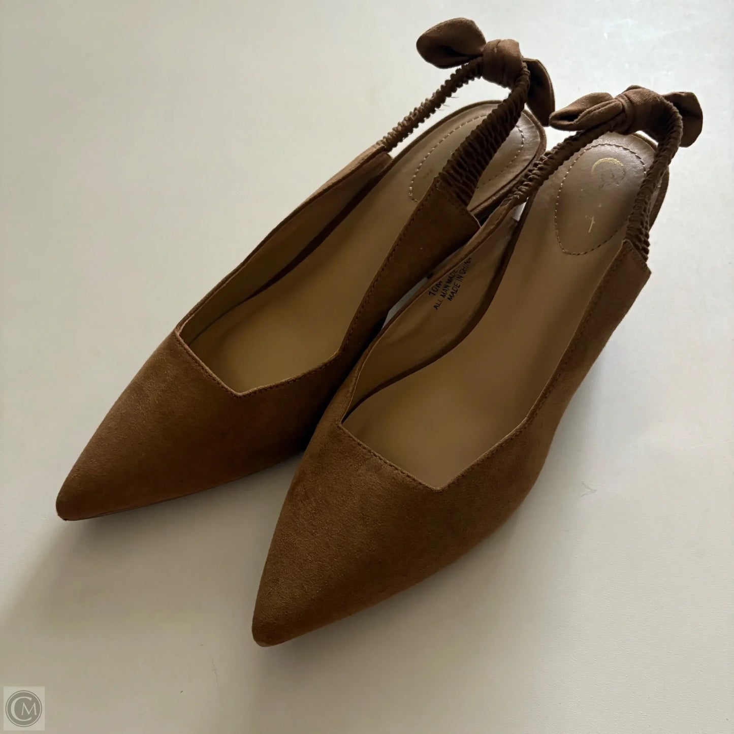 Shoes Heels Block By Cato In Tan, Size: 10