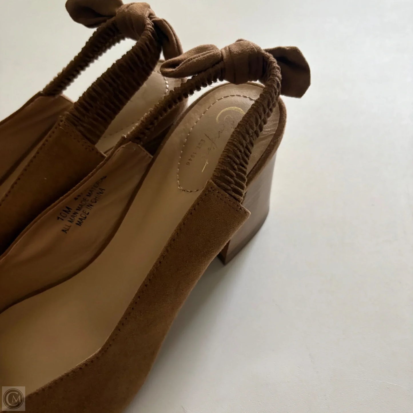 Shoes Heels Block By Cato In Tan, Size: 10