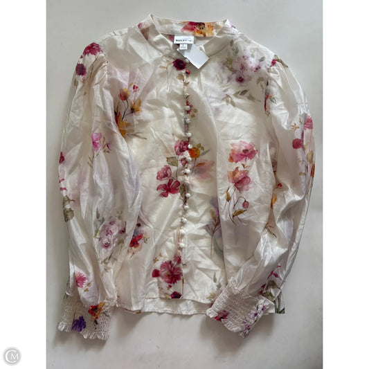 Top Long Sleeve By Bailey 44 In Floral Print, Size: L
