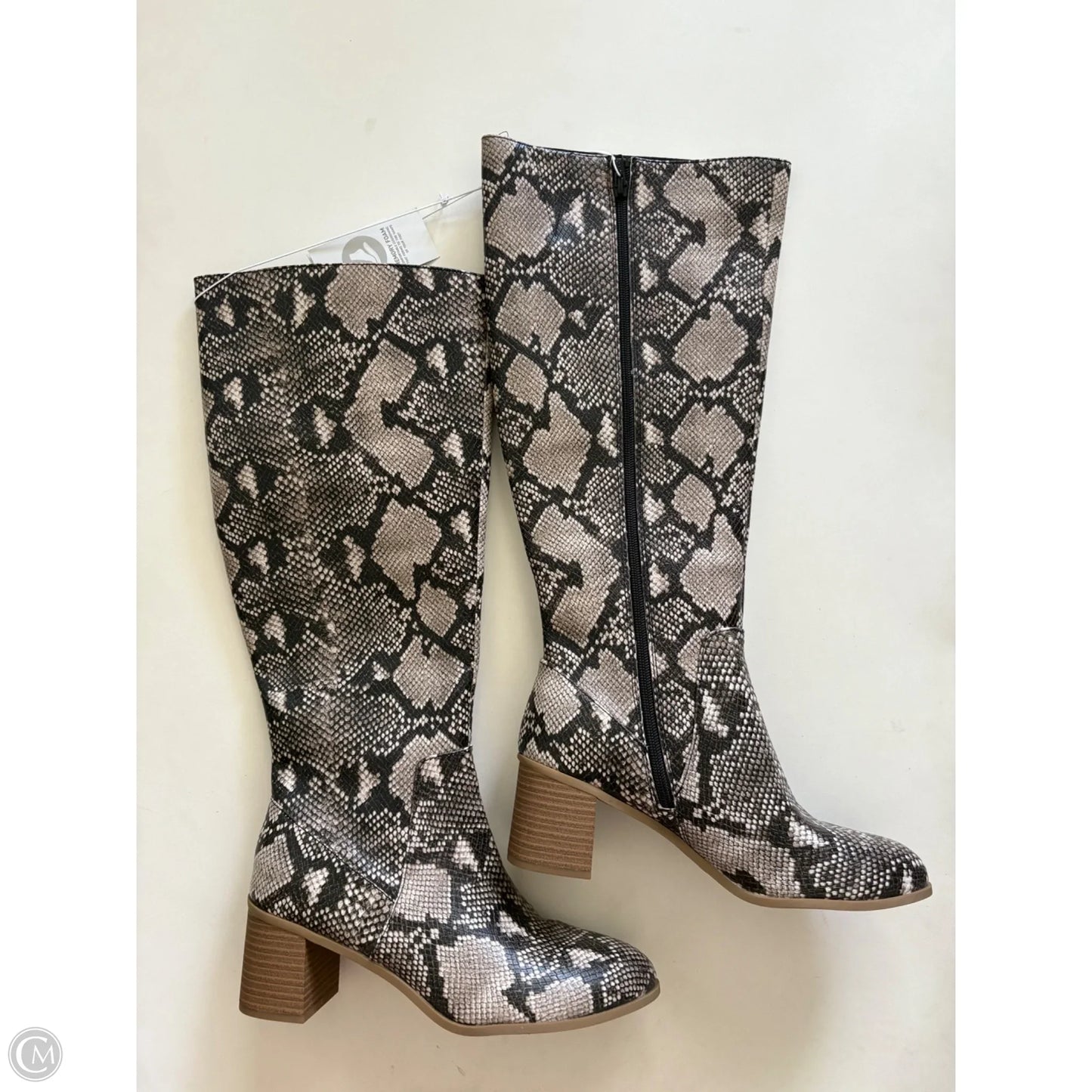 Boots Mid-calf Heels By Universal Thread In Animal Print, Size: 10