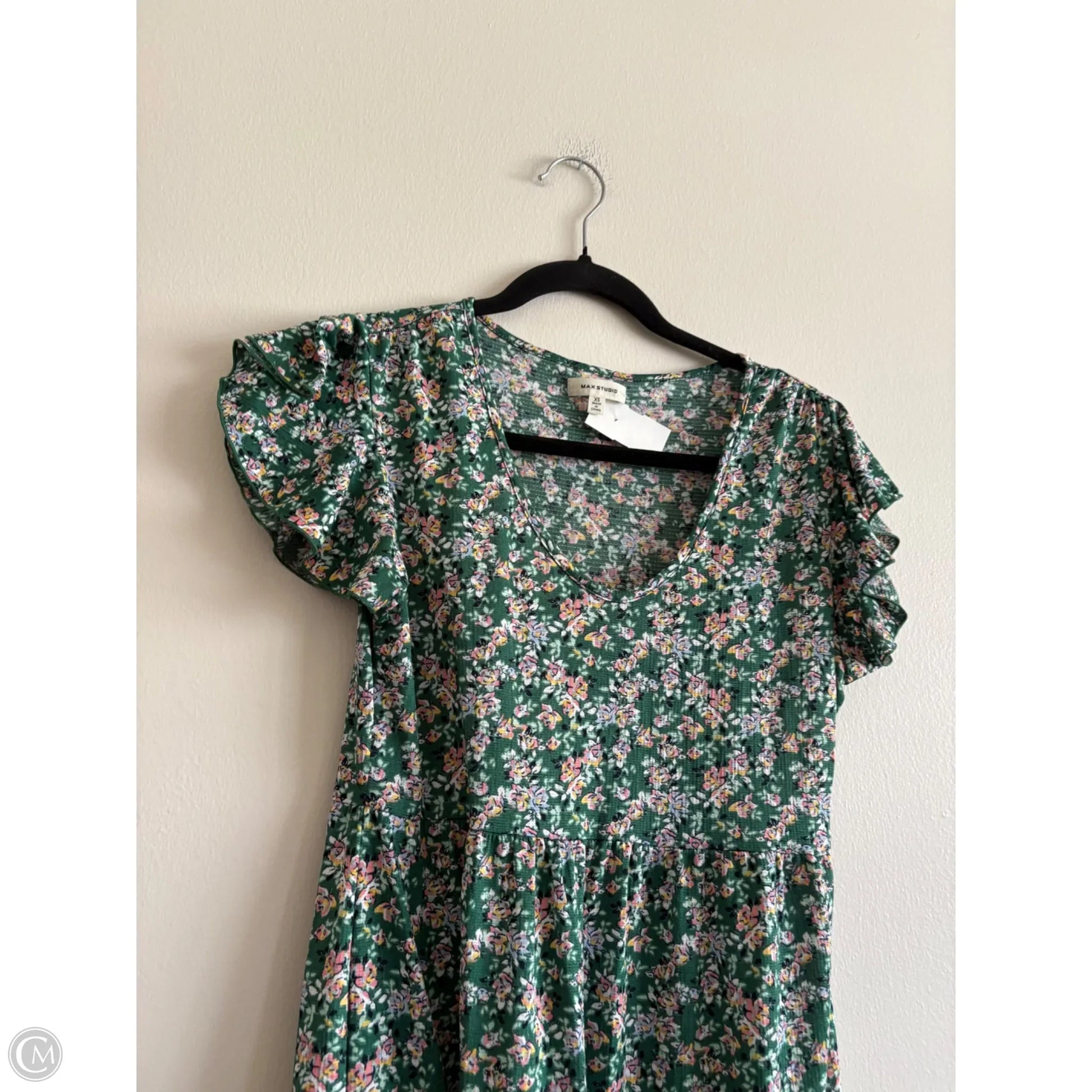 Dress Casual Short By Max Studio In Green, Size: Xs