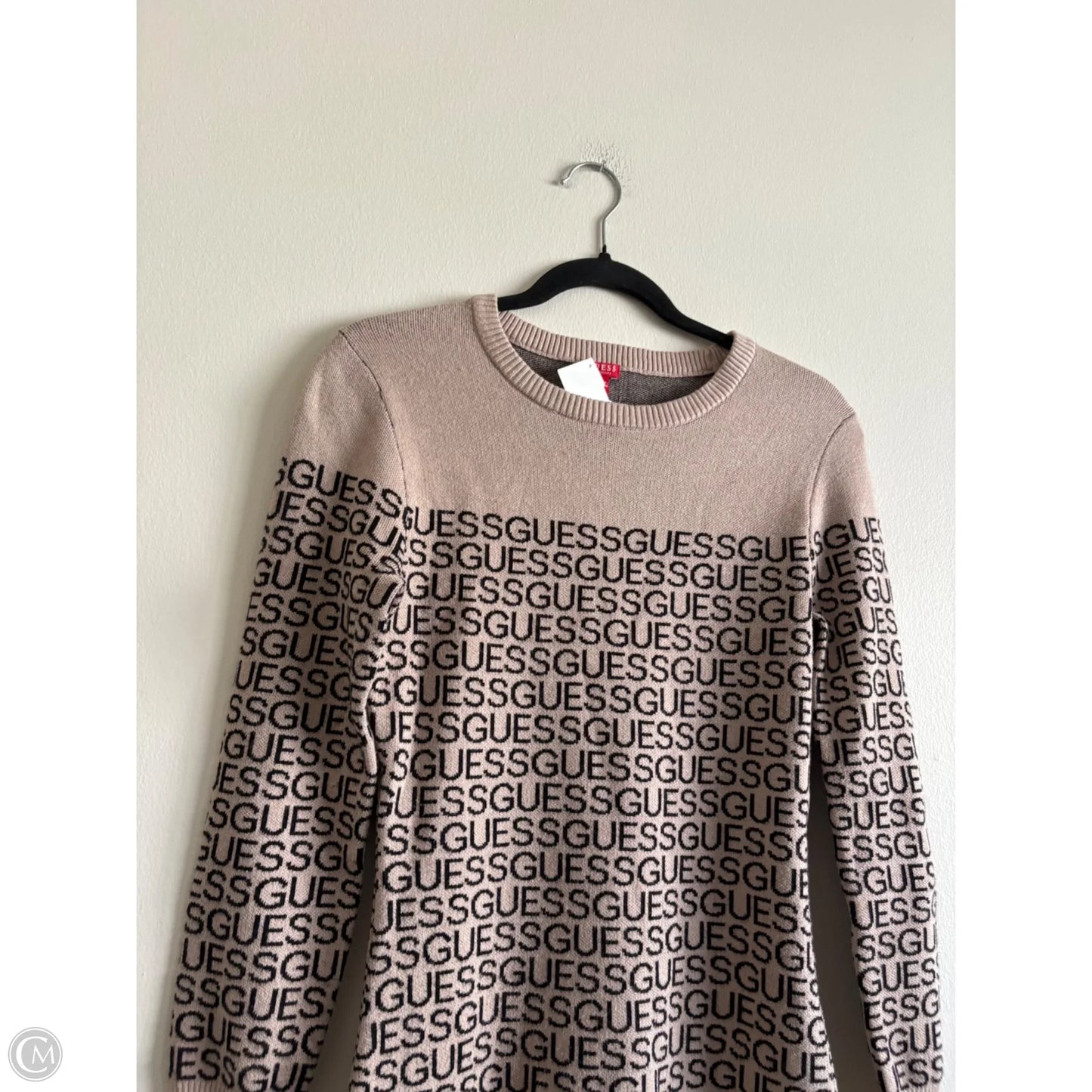 Dress Sweater By Guess In Brown, Size: M