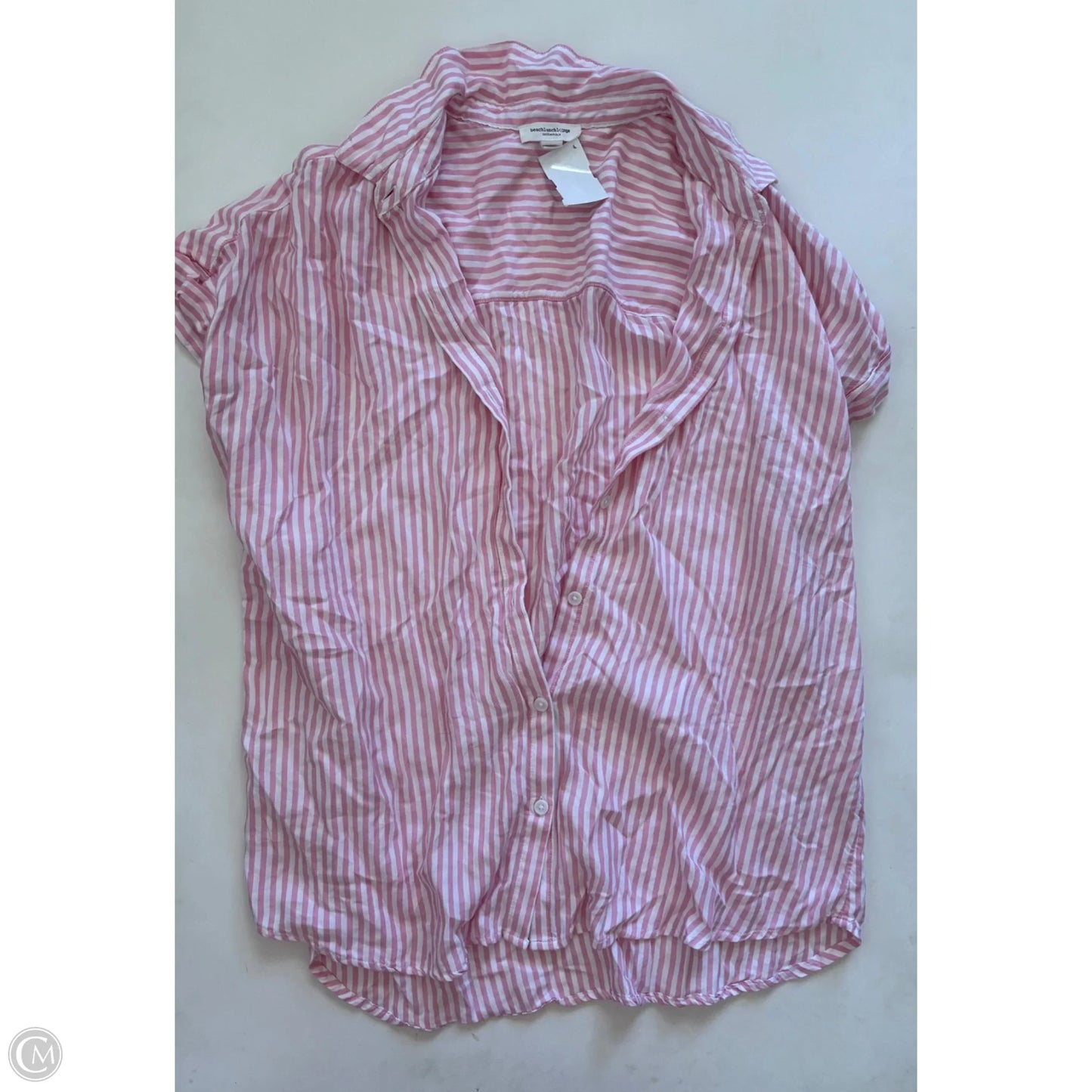 Top Short Sleeve By Beachlunchlounge In Pink, Size: L