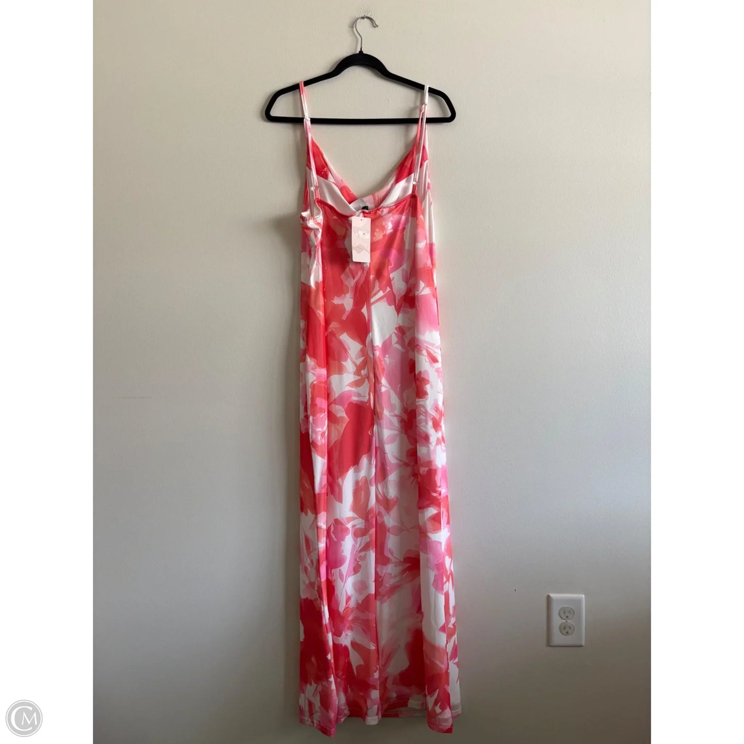 Dress Party Long By fashion In Orange & Pink, Size: Xxl