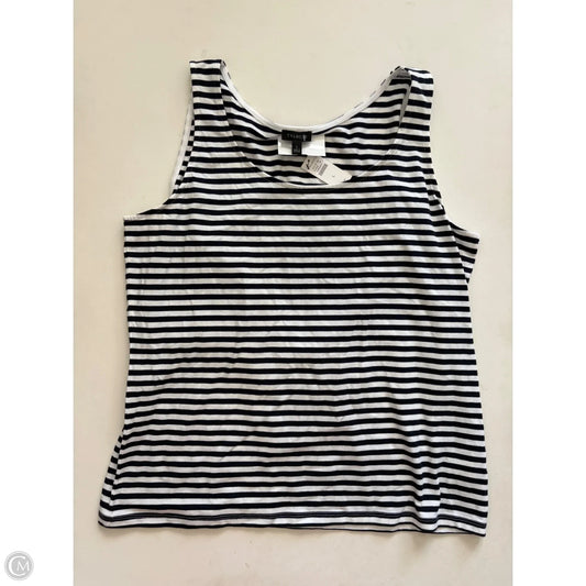 Top Sleeveless By Talbots In Striped Pattern, Size: L