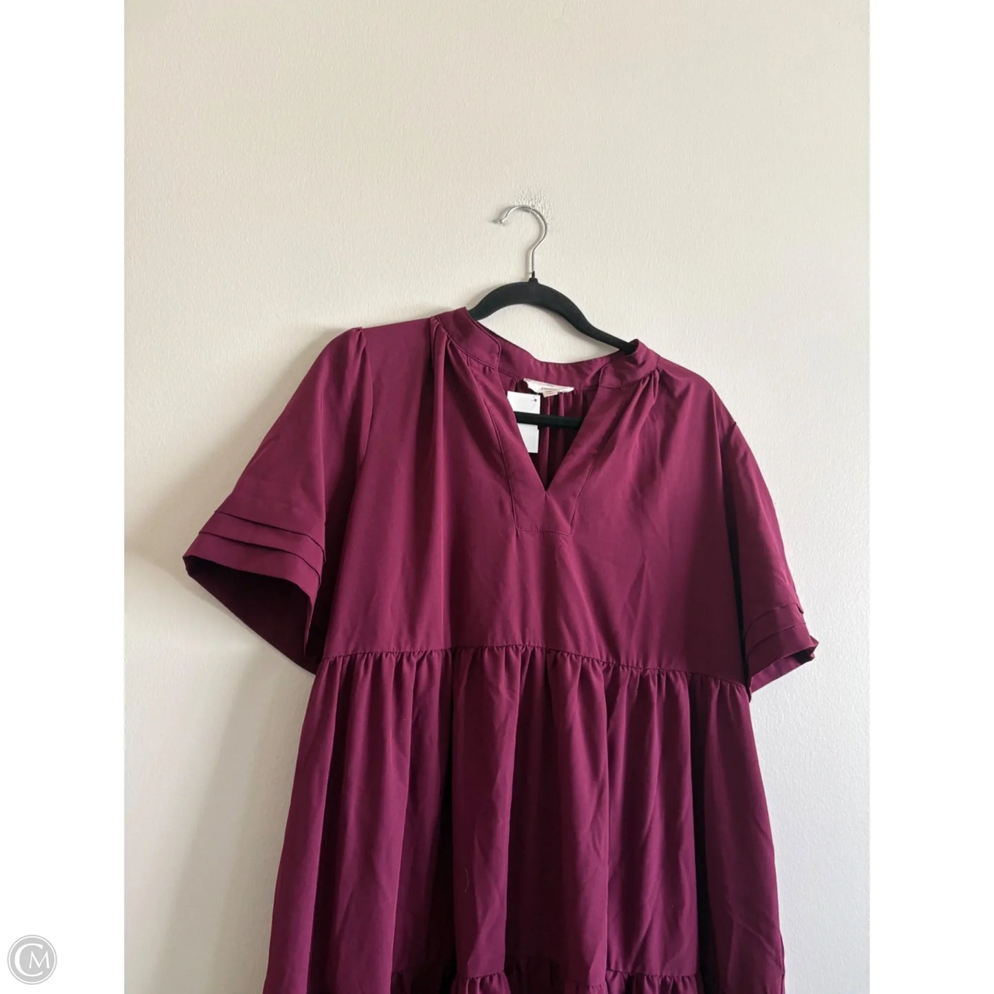 Dress Casual Maxi By Entro In Maroon, Size: L