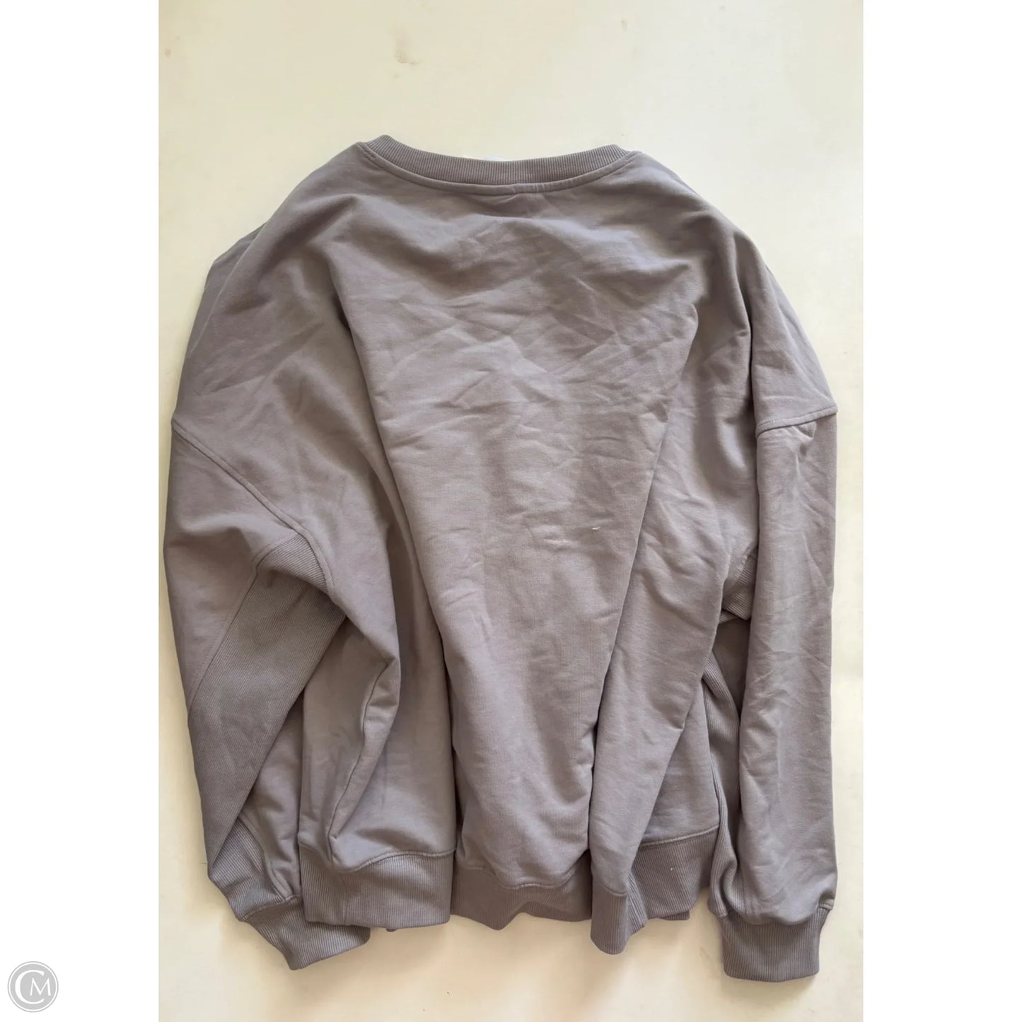 Sweatshirt Crewneck By BERKLEY JENSON In Grey, Size: Xxl