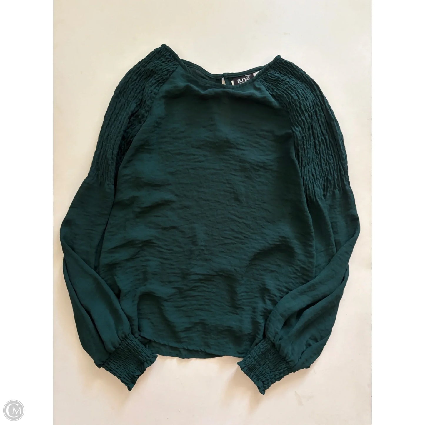 Top Long Sleeve By Ana In Green, Size: Xs
