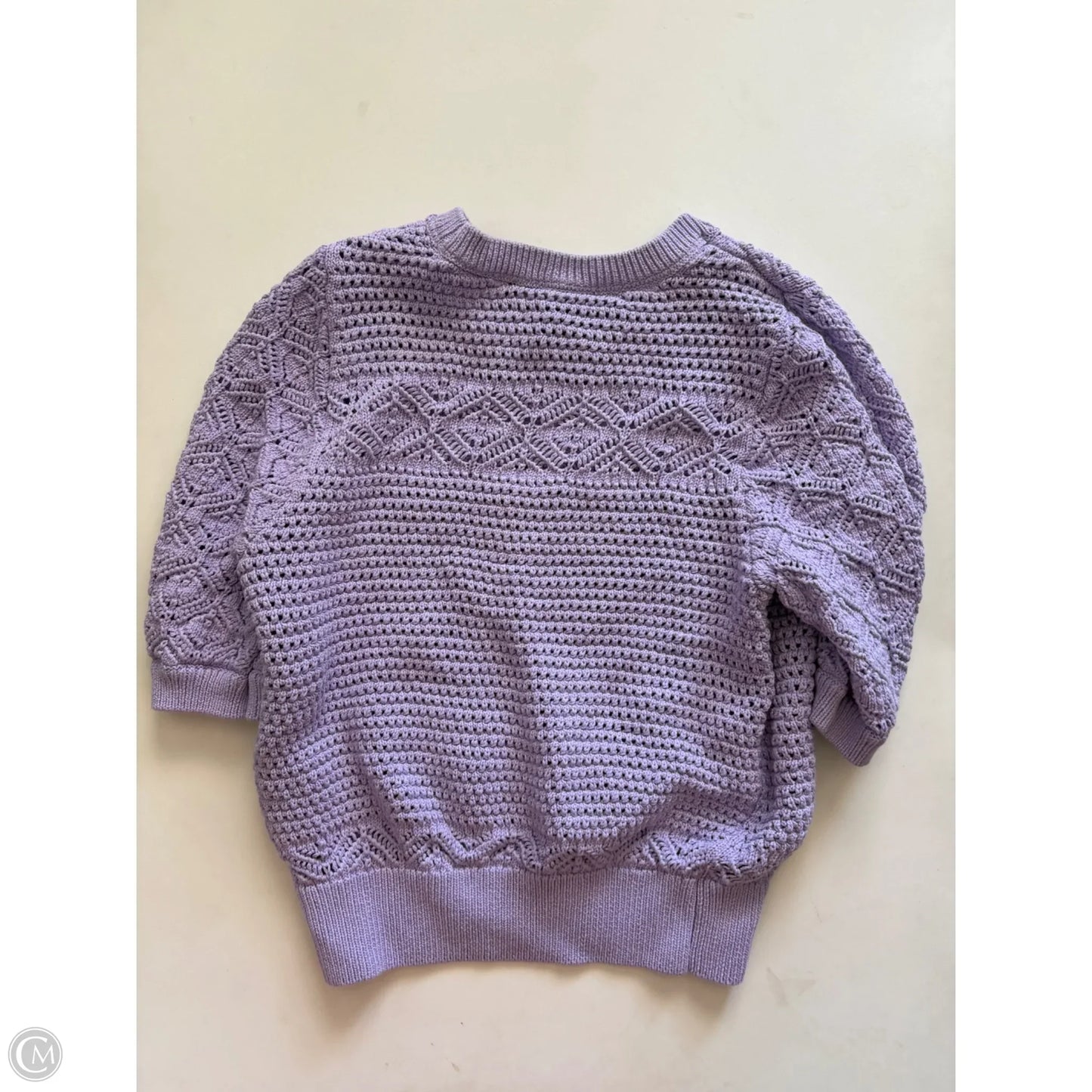 Sweater Short Sleeve By White House Black Market In Purple, Size: L
