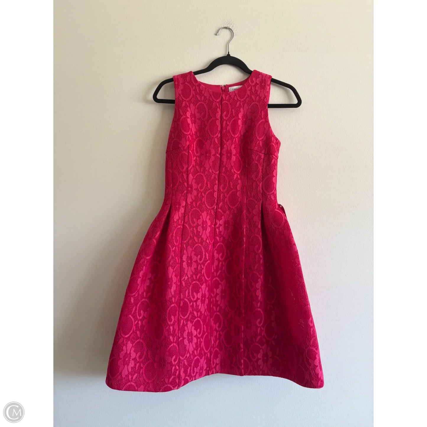 Dress Party Midi By Calvin Klein In Pink, Size: 4