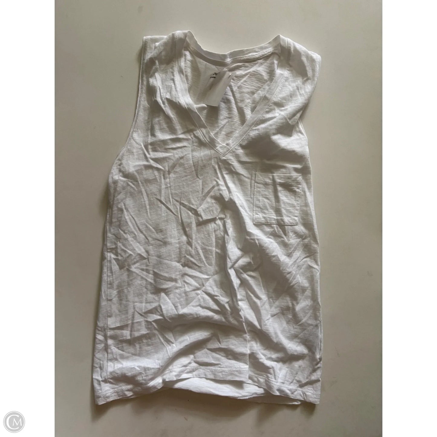 Top Sleeveless By Madewell In White, Size: Xs