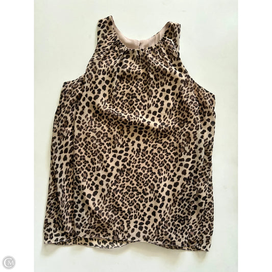 Top Sleeveless By Vince Camuto In Animal Print, Size: Xs