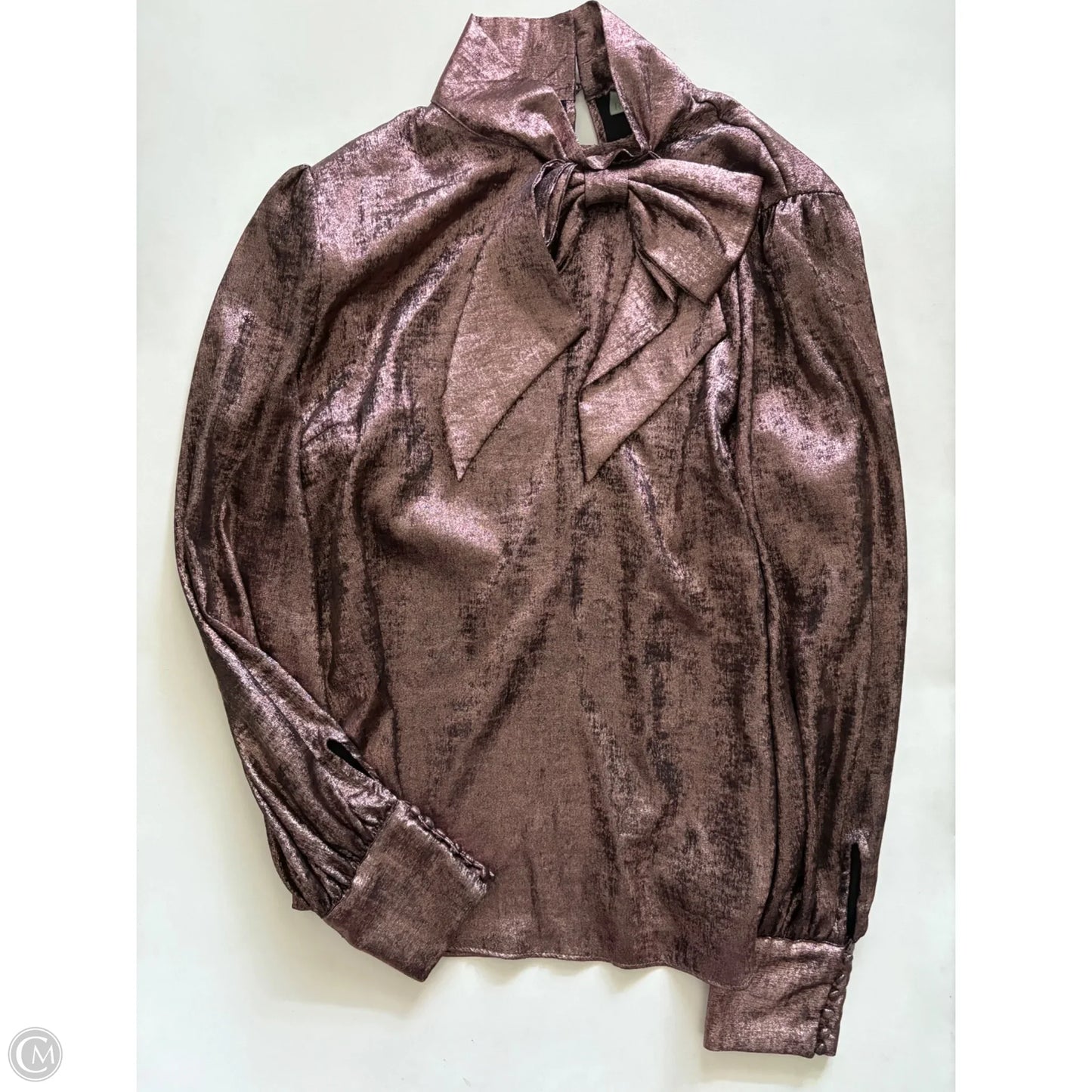 Top Long Sleeve By Ryegrass In Bronze, Size: L