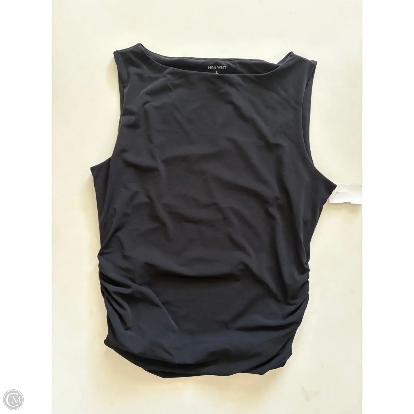 Top Sleeveless By Nine West In Black, Size: L