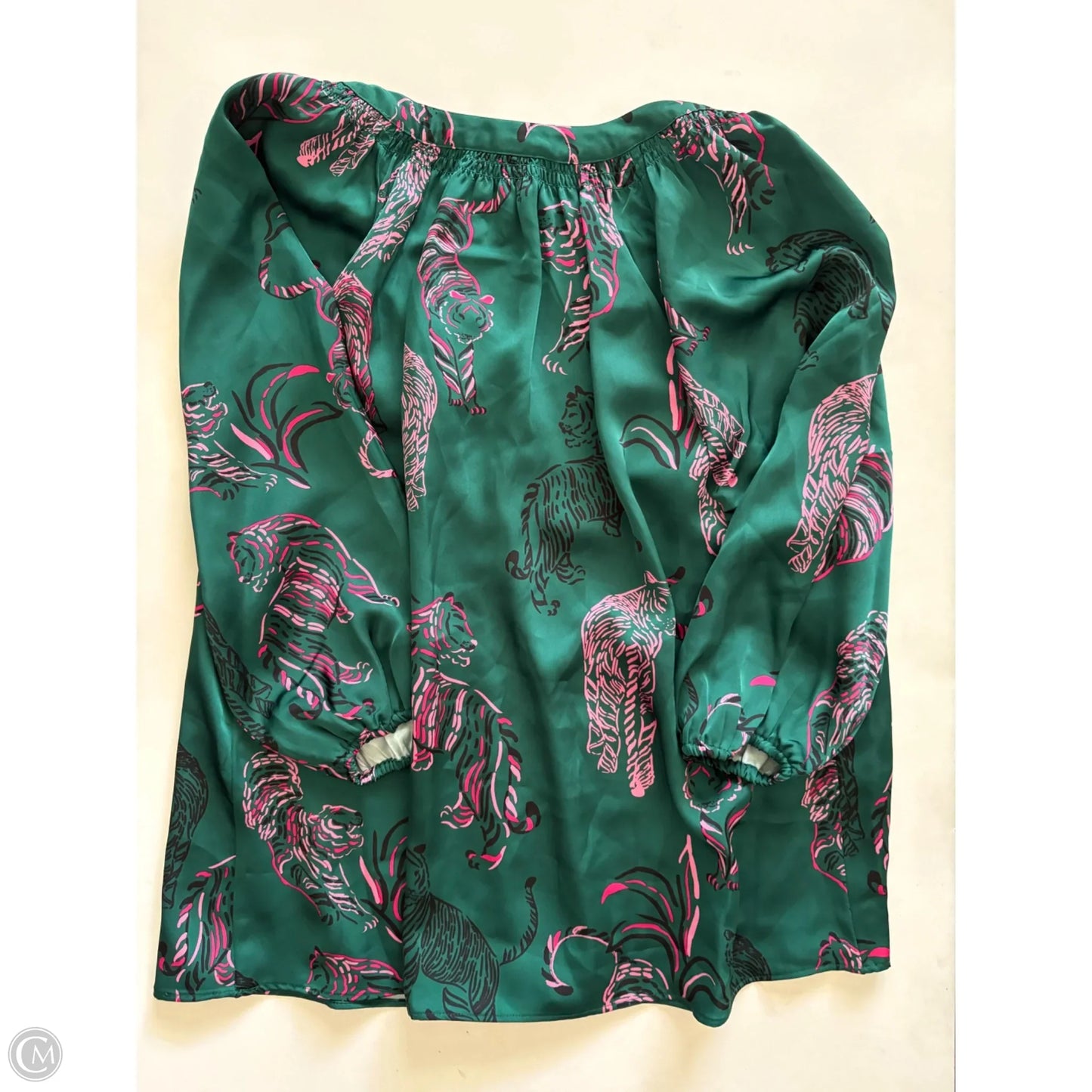 Top Long Sleeve By Crown And Ivy In Green, Size: 1x