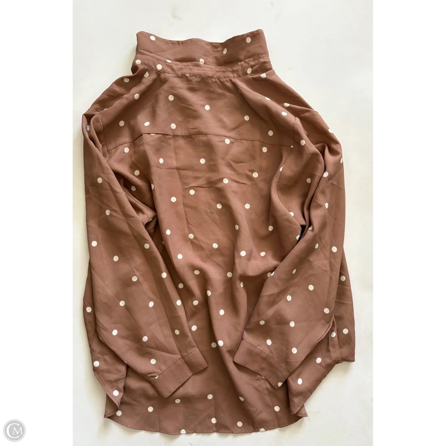Top Long Sleeve By Premise In Polkadot Pattern, Size: 1x