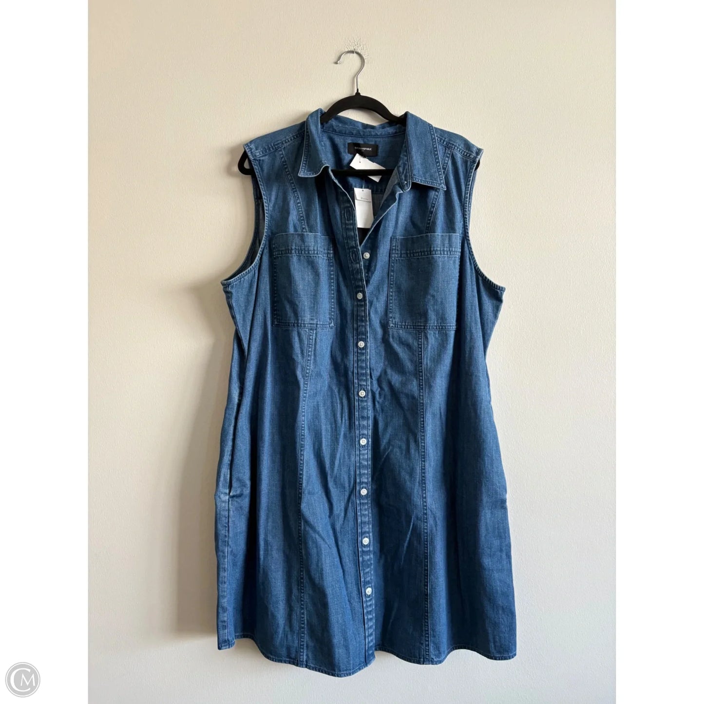Dress Casual Short By Banana Republic In Blue Denim, Size: Xxl