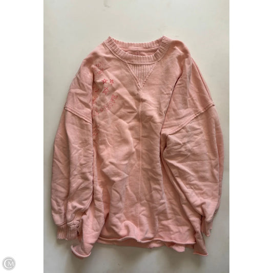 Sweatshirt Crewneck By Aerie In Peach, Size: S