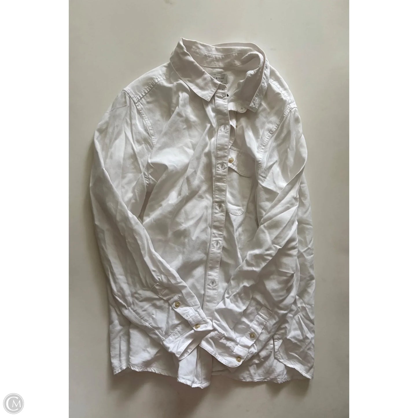 Top Long Sleeve By Lucky Brand In White, Size: Xl