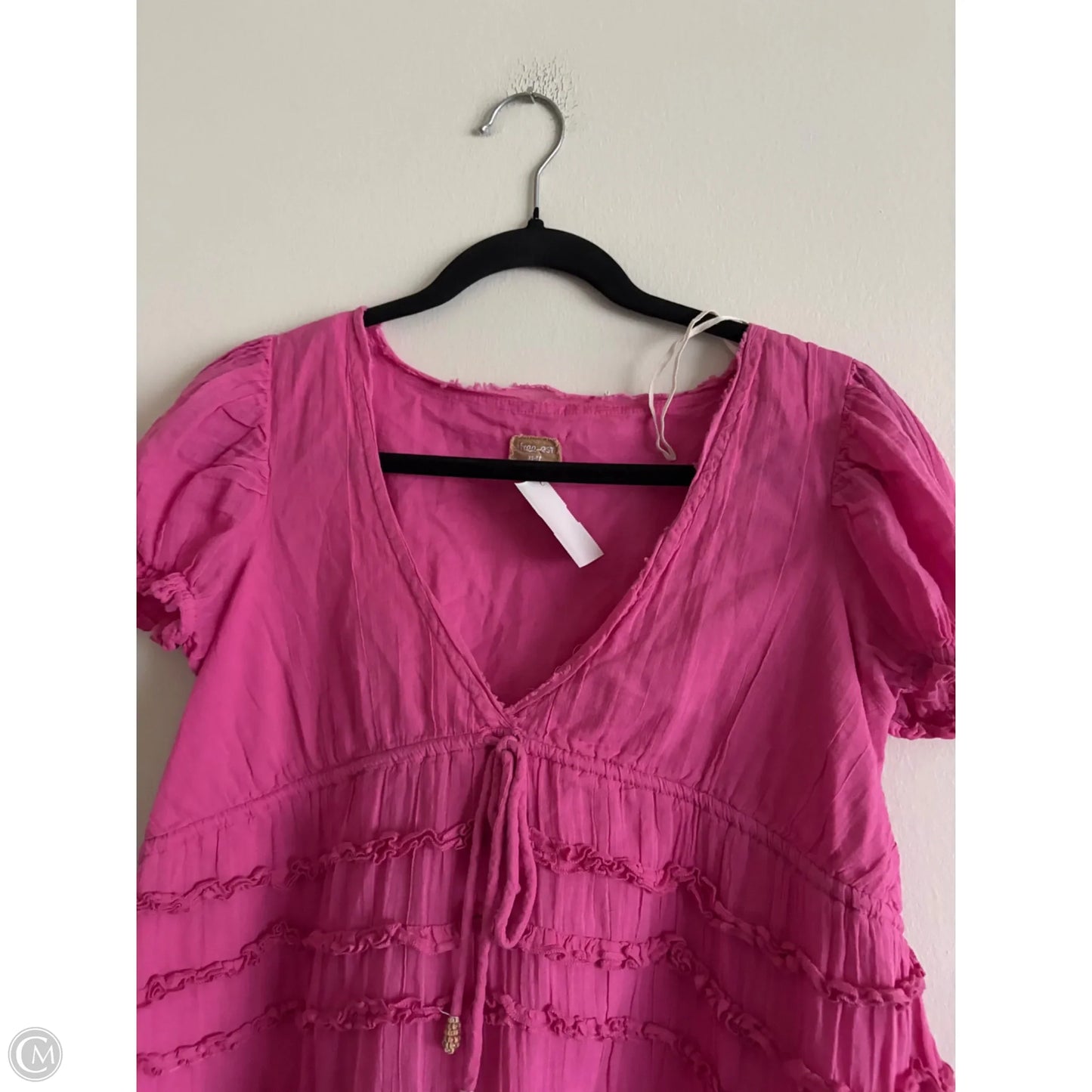 Top Short Sleeve By Free People In Pink, Size: Xs