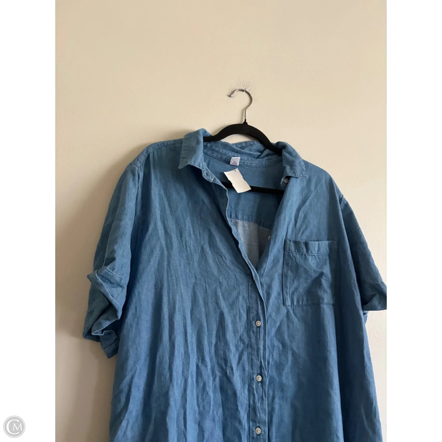 Dress Casual Short By Old Navy In Blue Denim, Size: Xxl