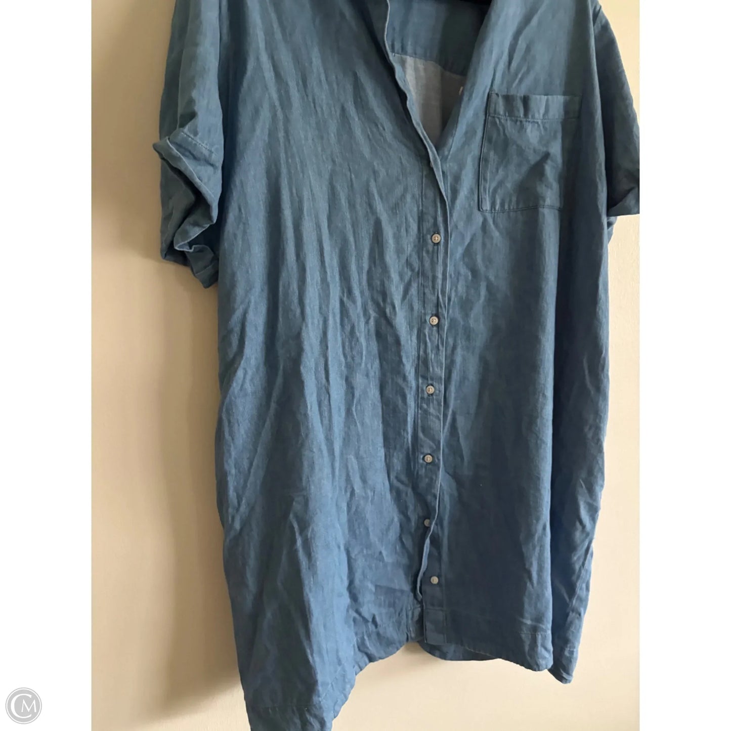 Dress Casual Short By Old Navy In Blue Denim, Size: Xxl