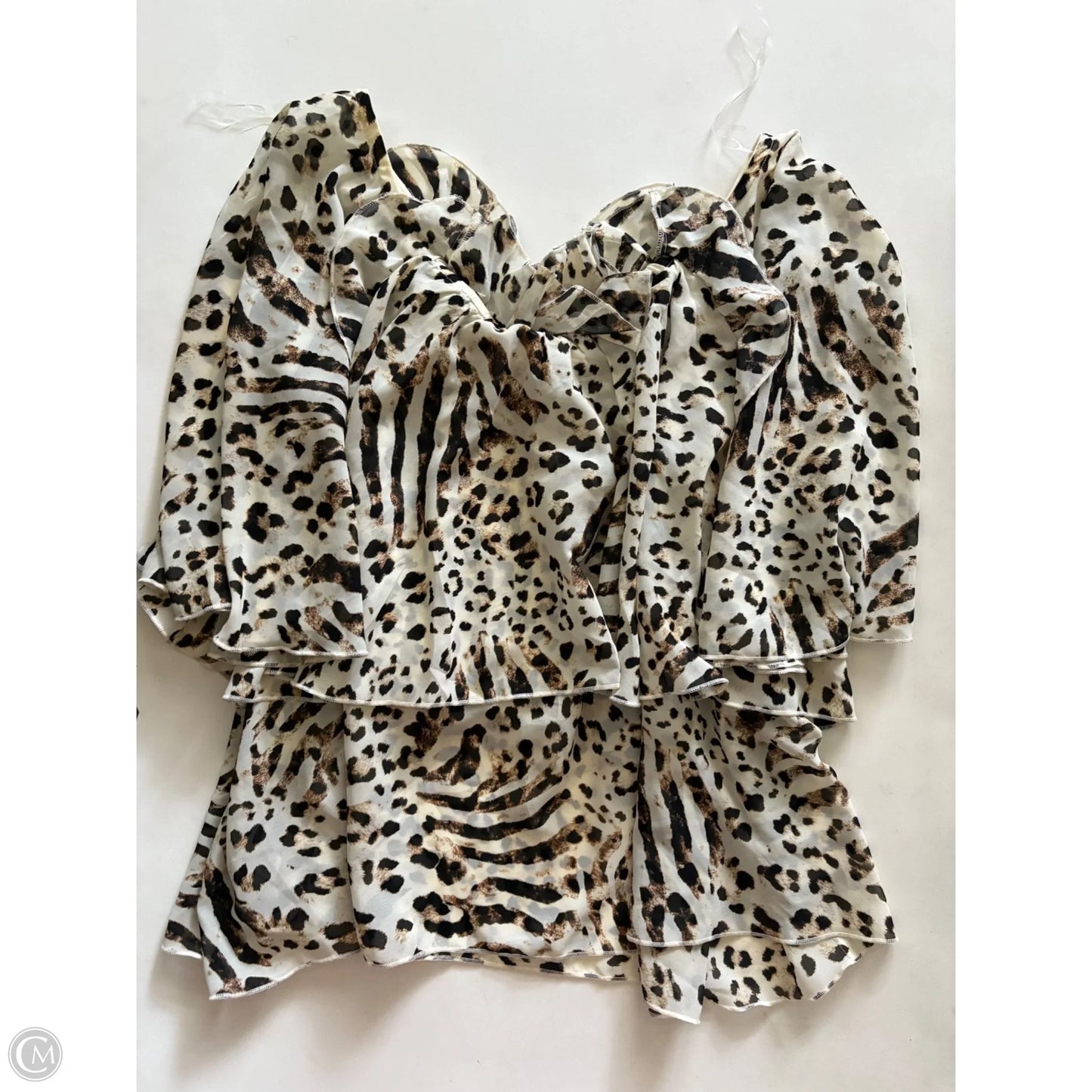 Top Short Sleeve By Cato In Animal Print, Size: 2x