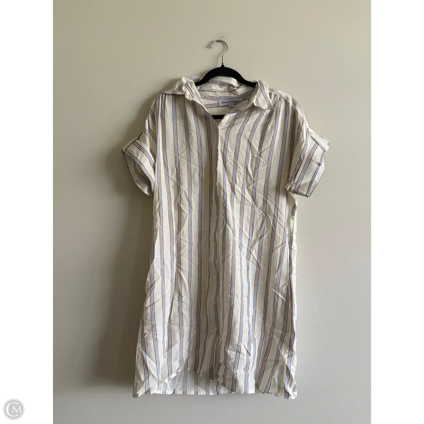 Dress Casual Short By Emma And Michele In Striped Pattern, Size: M