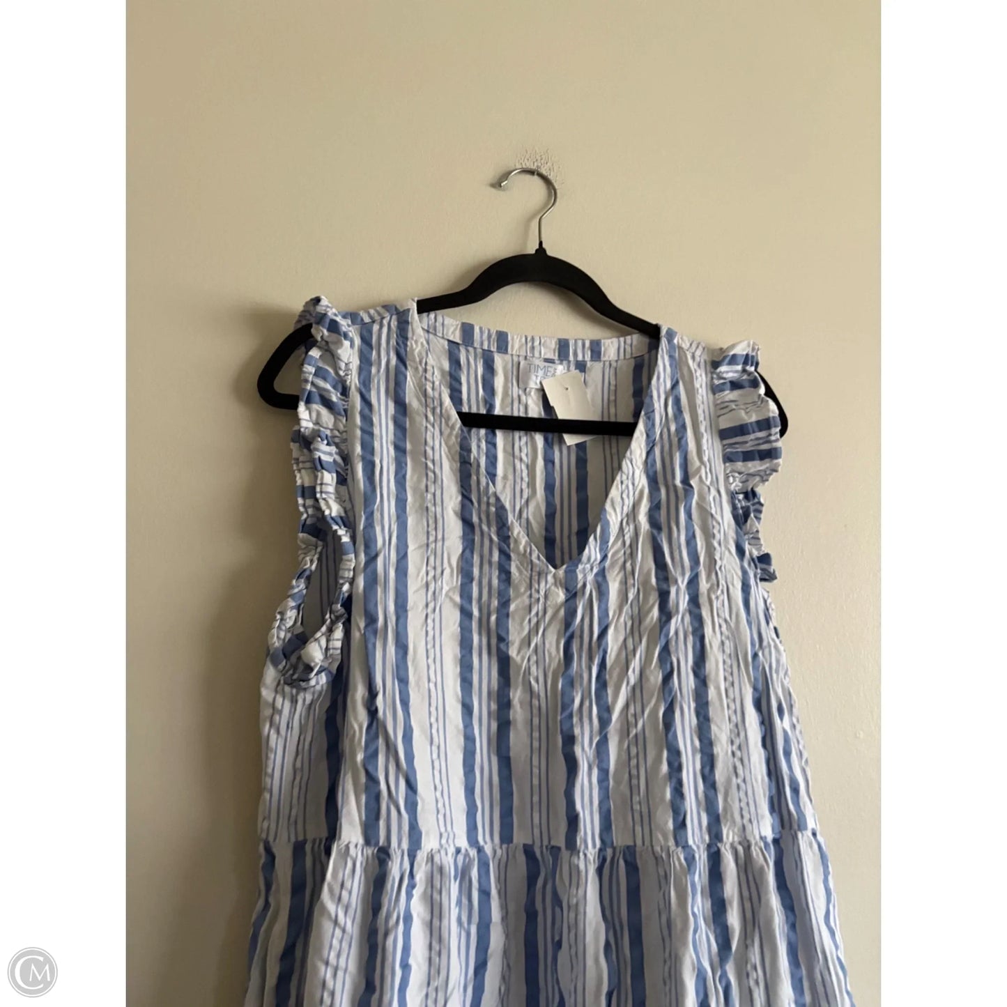 Dress Casual Short By Time And Tru In Striped Pattern, Size: L