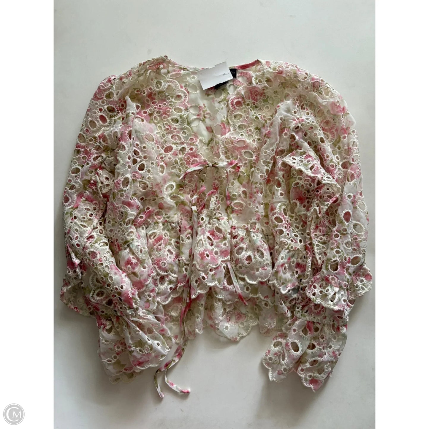 Top 3/4 Sleeve By House Of Harlow In Floral Print, Size: S