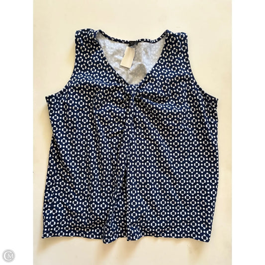 Top Sleeveless By Talbots In Blue, Size: 2x
