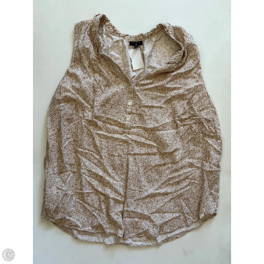 Top Sleeveless By Talbots In Tan, Size: 2x