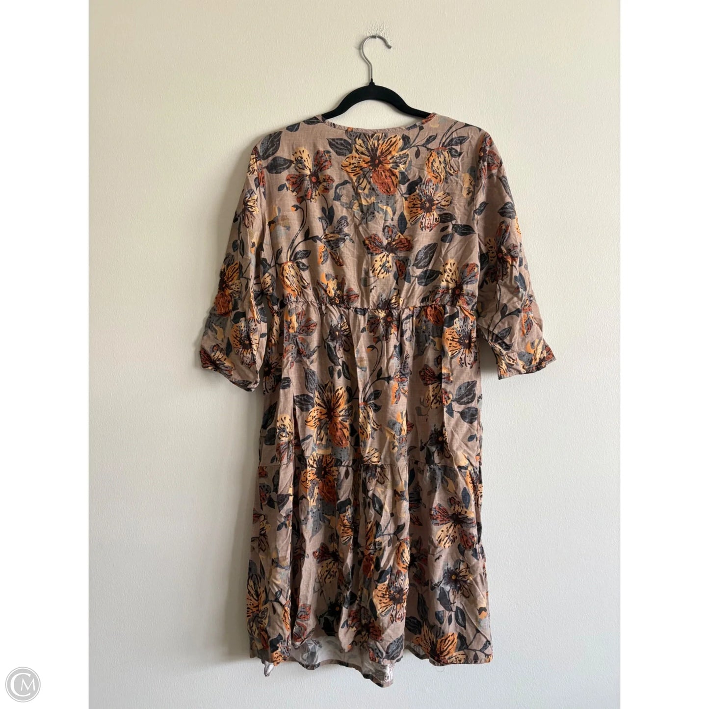 Dress Casual Short By Emery Rose In Floral Print, Size: Xl